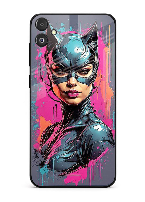 Catwoman Graffiti Art cover for Samsung F04 5G