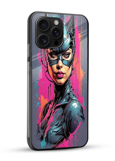 Catwoman Graffiti Art cover for Glossy Vibrant Premium Look - Angle Side