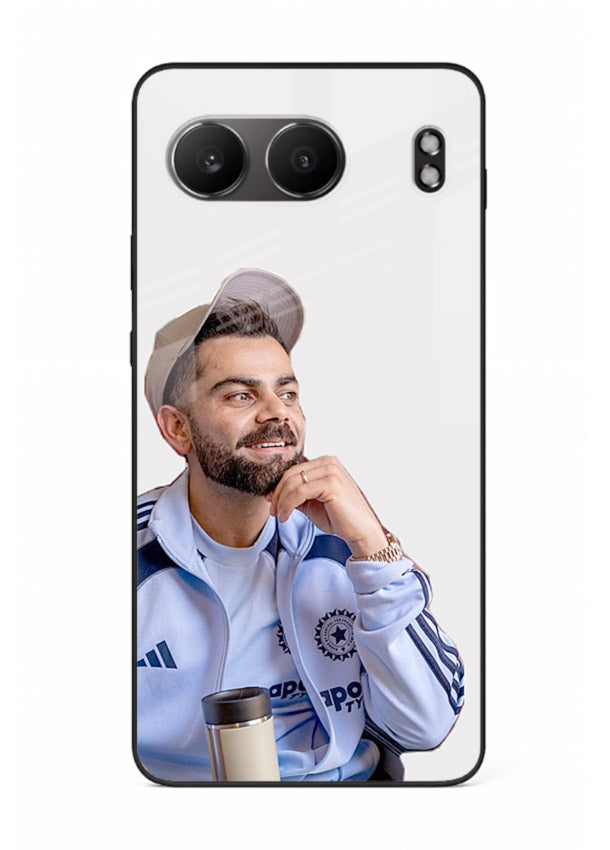 Blue cricket portrait artwork printed on glossy tempered glass OnePlus Nord 4 back cover