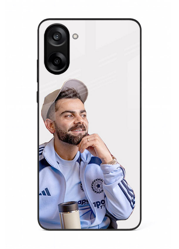Blue cricket portrait artwork printed on glossy tempered glass OnePlus Nord CE5 back cover