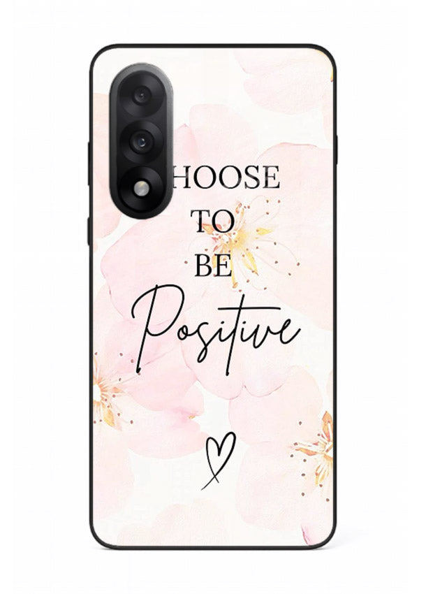 Blush floral motivational artwork printed on OnePlus Nord 5 glass back cover in soft tones.