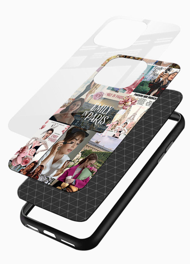 Chrome sports car design on glossy tempered glass phone back cover - 3