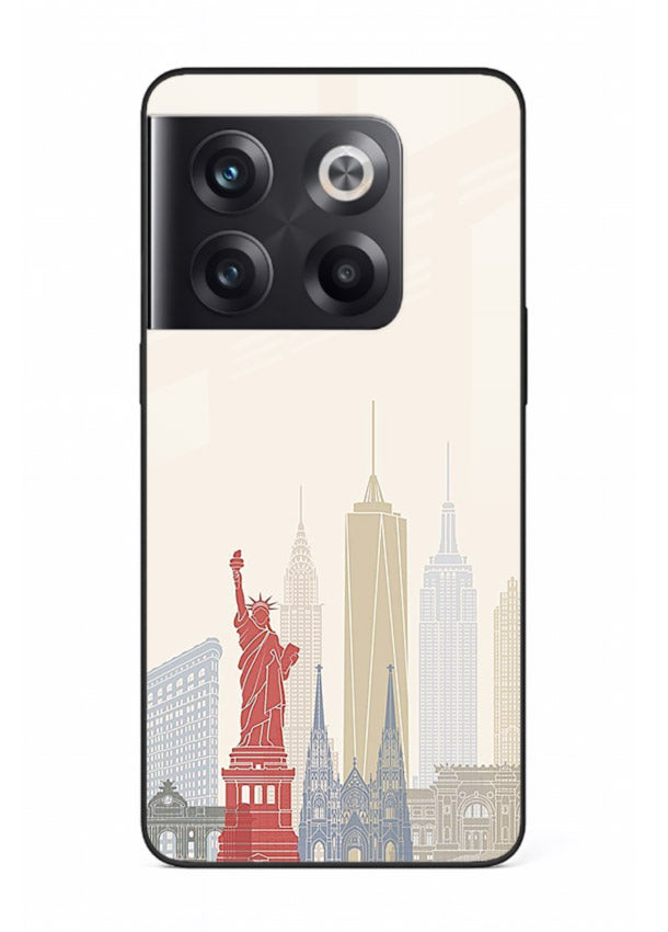 City Landmarks Sketch world landmark illustration OnePlus 10T glass back cover