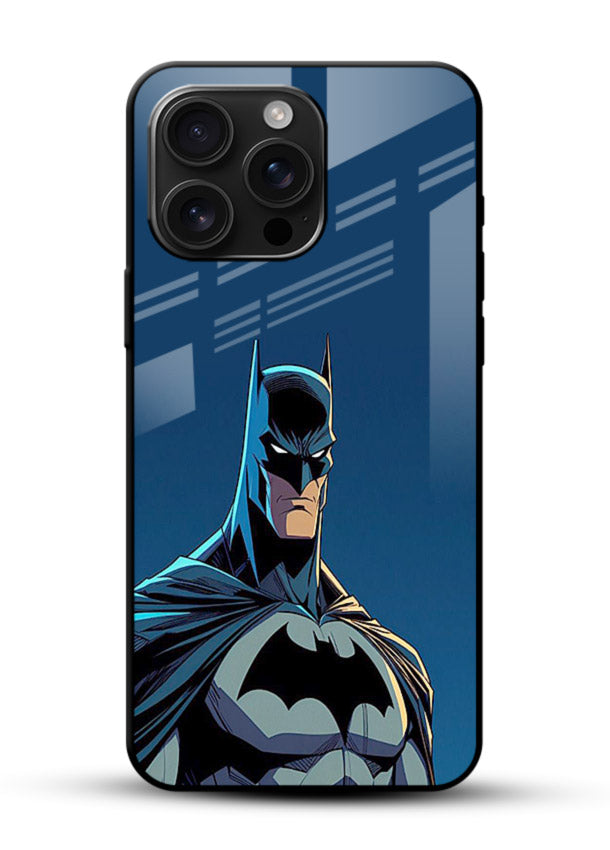 Classic Batman Bust cover for Glossy Vibrant Premium Look - Angle Front