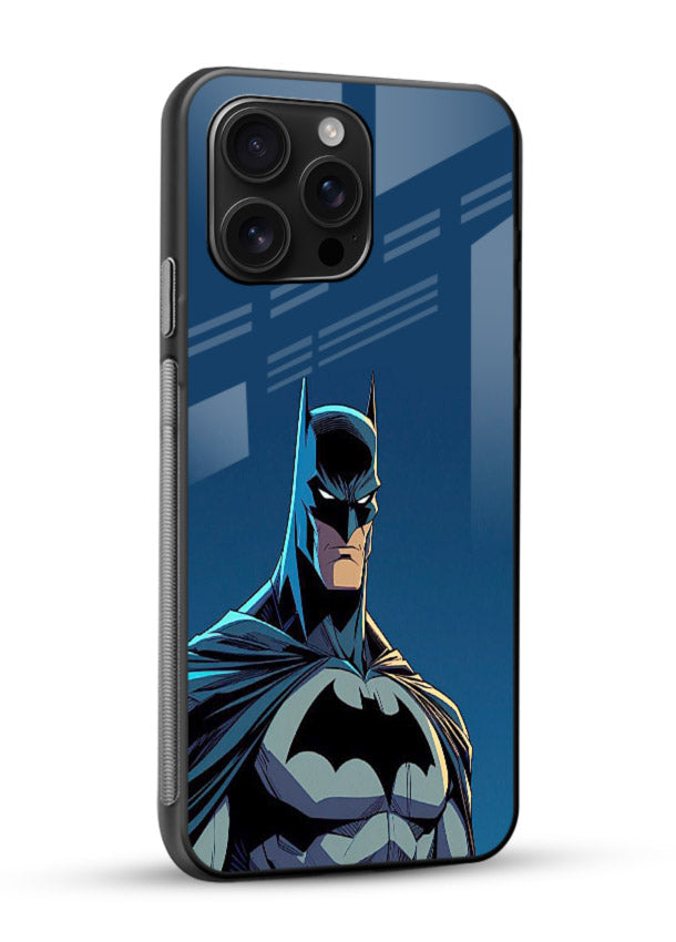 Classic Batman Bust cover for Glossy Vibrant Premium Look - Angle Side