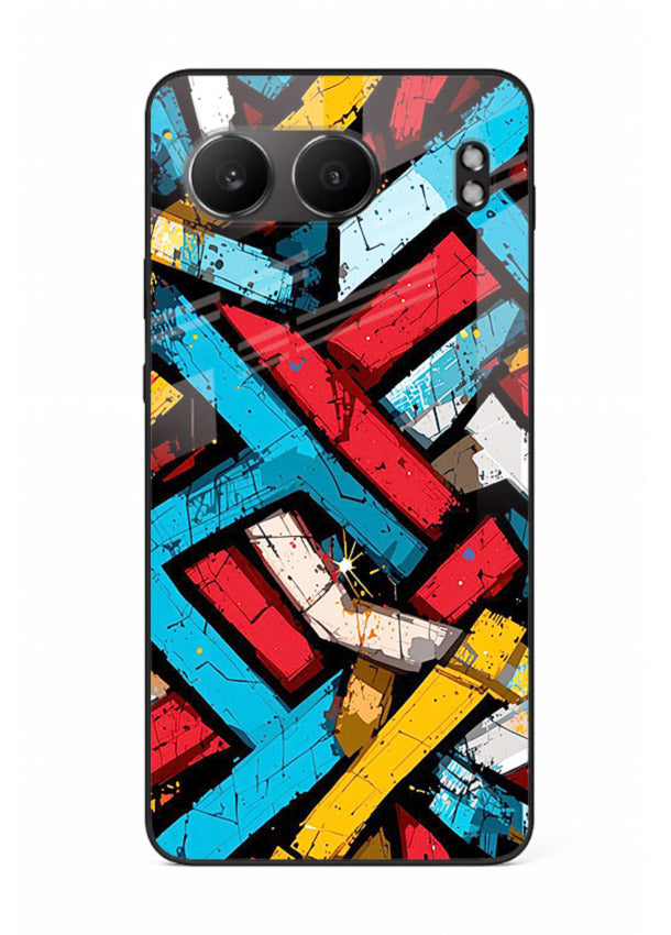 Color Bricks Abstract vibrant brick pattern OnePlus Nord 4 glass back cover