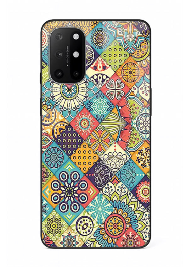 Color Patch Medley colorful patch pattern OnePlus 8T glass back cover