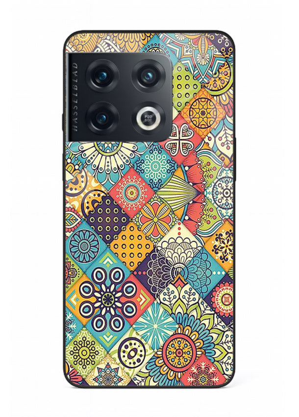 Color Patch Medley colorful patch pattern OnePlus 10 Pro glass back cover