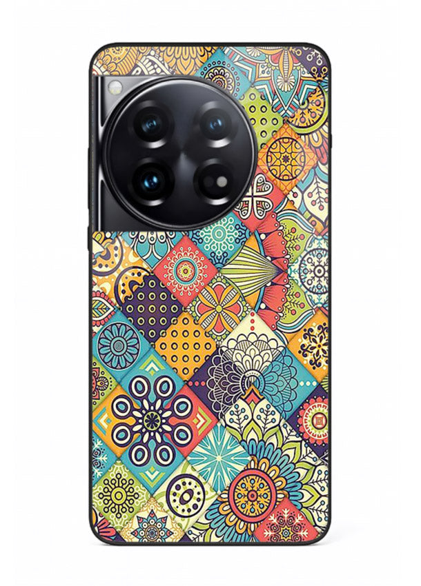 Color Patch Medley colorful patch pattern OnePlus 12 glass back cover