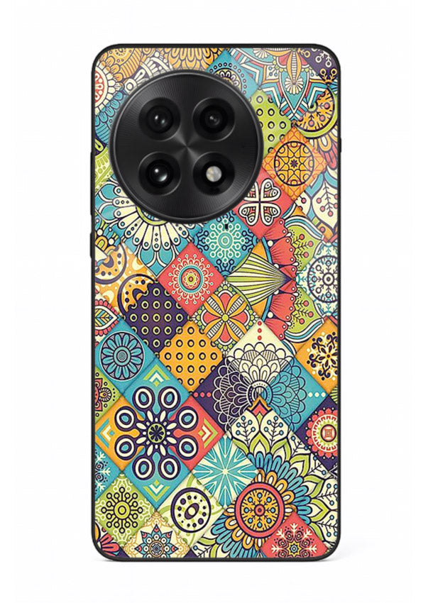 Color Patch Medley colorful patch pattern OnePlus 13R glass back cover