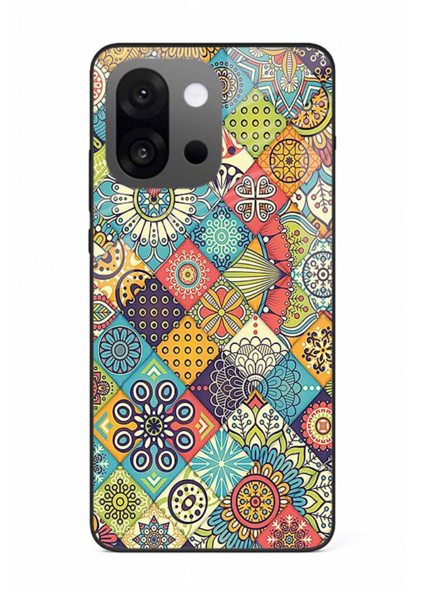 Color Patch Medley colorful patch pattern OnePlus 13s glass back cover