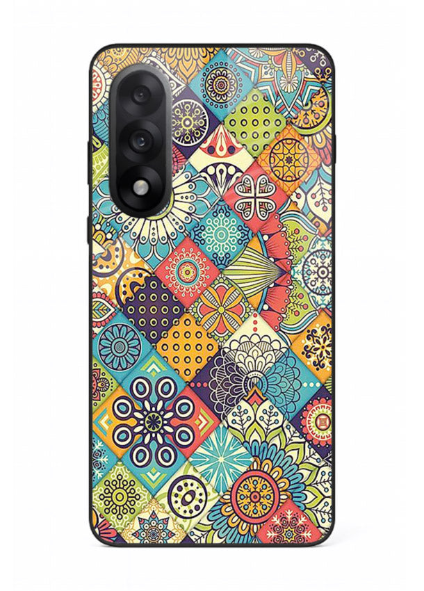 Color Patch Medley colorful patch pattern OnePlus Nord 5 glass back cover