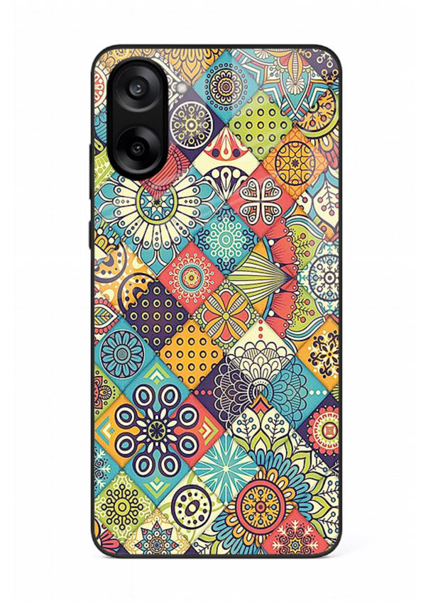 Color Patch Medley colorful patch pattern OnePlus Nord CE5 glass back cover