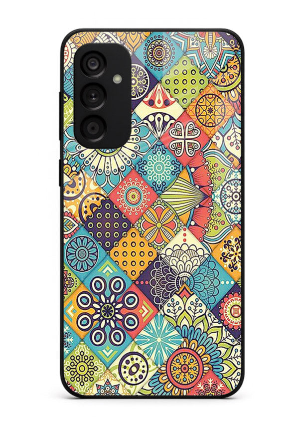 Color Patch Medley colorful patch pattern Samsung F15 5G glass back cover