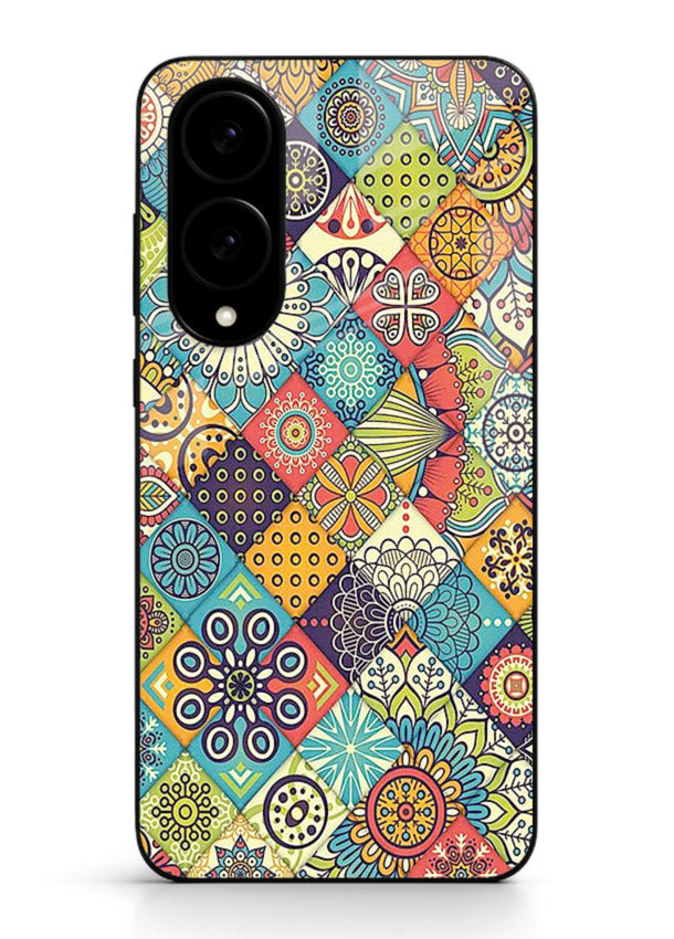 Color Patch Medley colorful patch pattern Samsung S25 Edge glass back cover