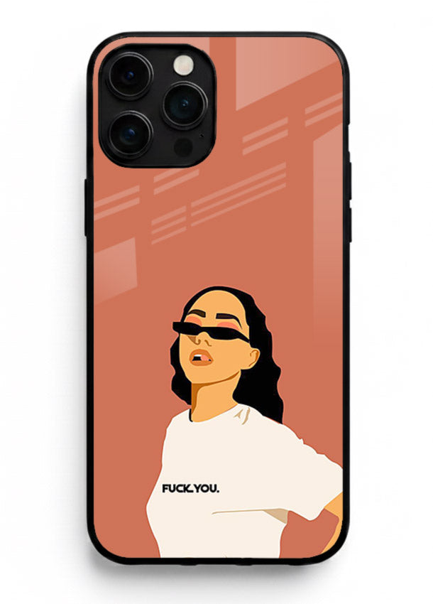 Cool Girl Tee trendy girl artwork iphone 11 pro max glass back cover