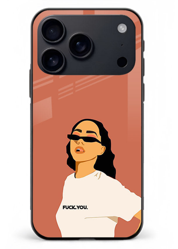 Cool Girl Tee trendy girl artwork iphone 18 pro max glass back cover