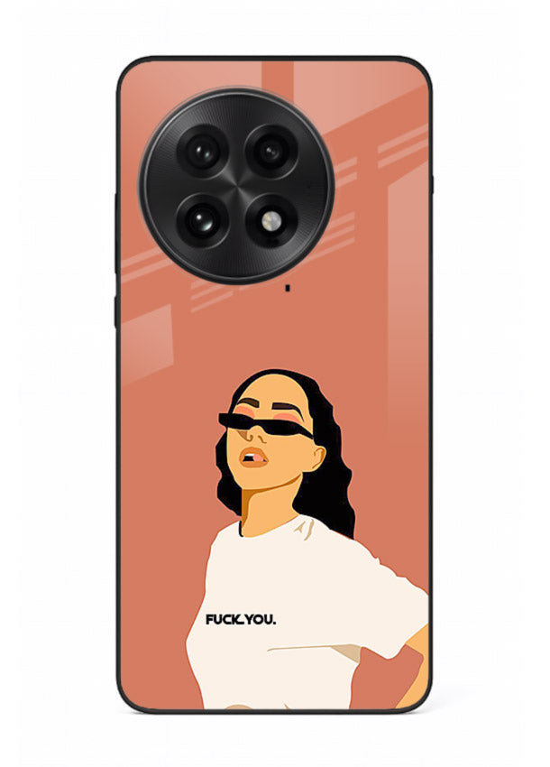 Cool Girl Tee trendy girl artwork OnePlus 13 glass back cover