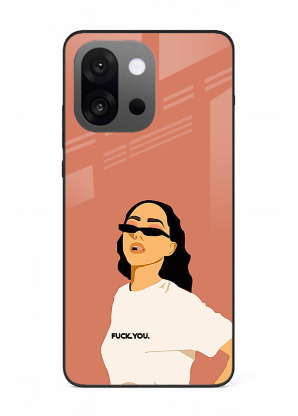 Cool Girl Tee trendy girl artwork OnePlus 13s glass back cover