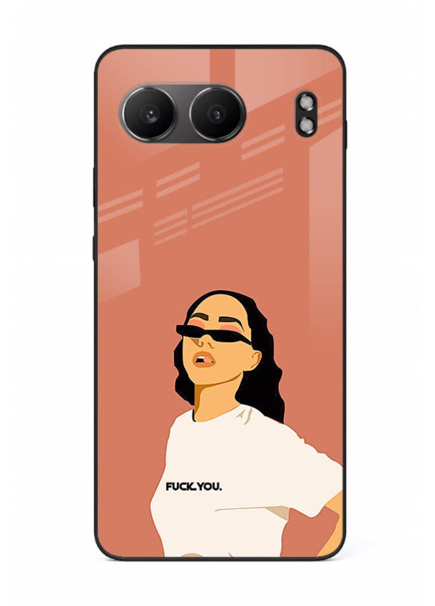 Cool Girl Tee trendy girl artwork OnePlus Nord 4 glass back cover