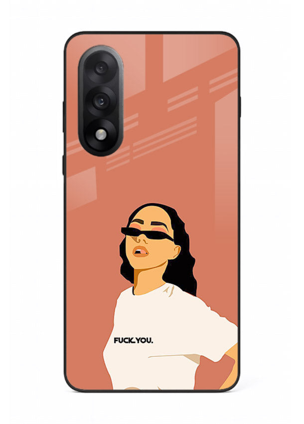 Cool Girl Tee trendy girl artwork OnePlus Nord 5 glass back cover