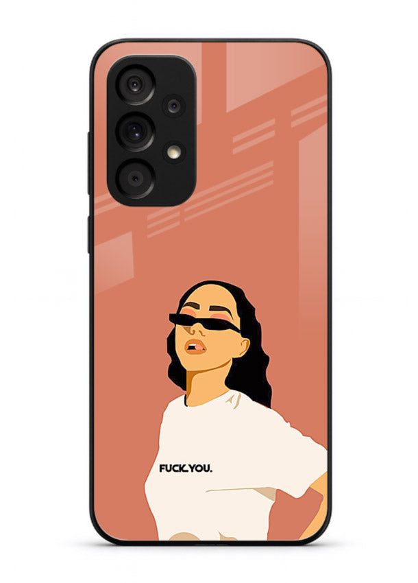 Cool Girl Tee trendy girl artwork Samsung M32 5G glass back cover