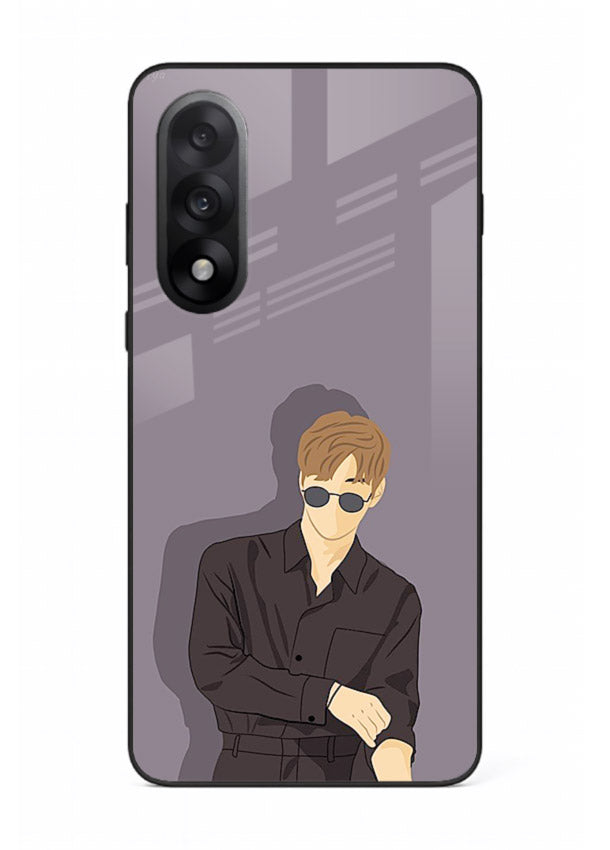 Cool Sunglasses Guy portrait artwork OnePlus Nord 5 glass back cover