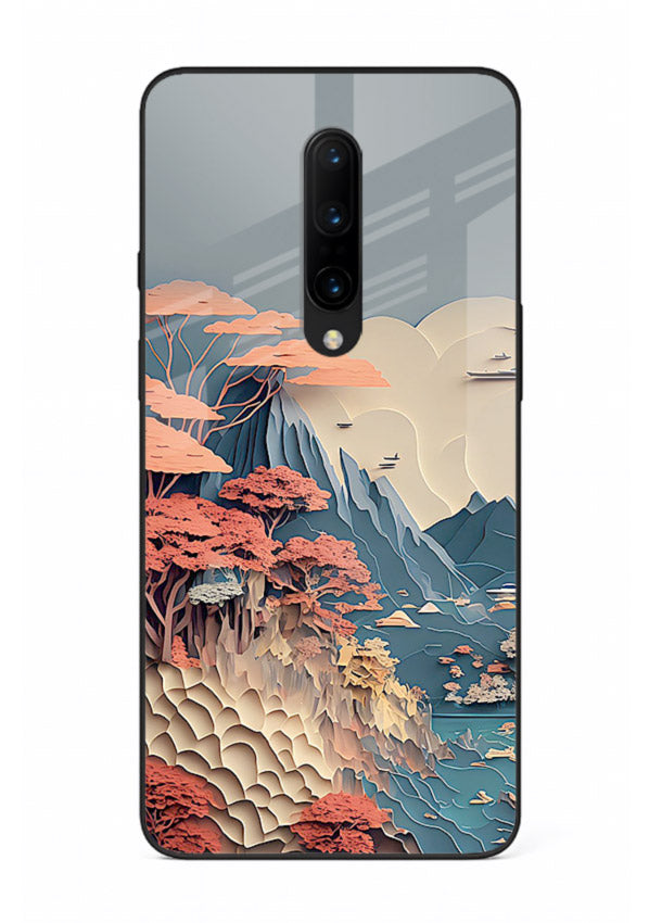 Coral Fantasy Hills surreal coral landscape artwork OnePlus 7 Pro glass back cover