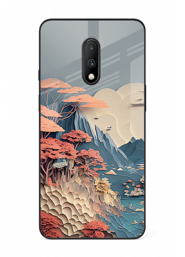 Coral Fantasy Hills surreal coral landscape artwork OnePlus 7 glass back cover
