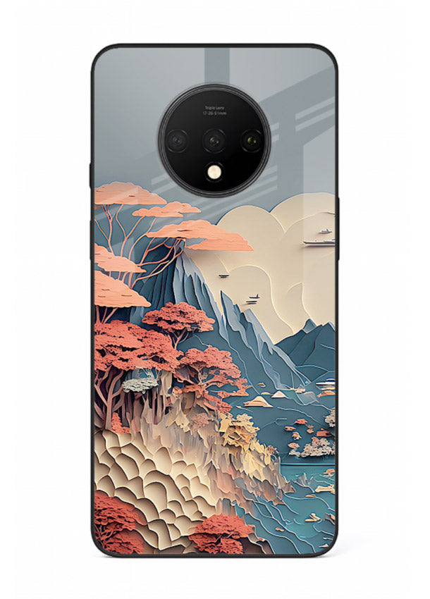 Coral Fantasy Hills surreal coral landscape artwork OnePlus 7T glass back cover