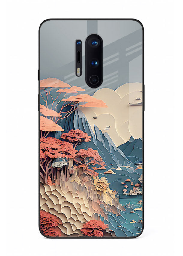 Coral Fantasy Hills surreal coral landscape artwork OnePlus 8 Pro glass back cover