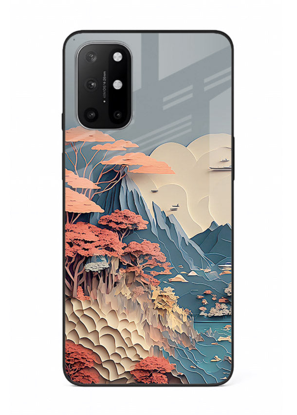 Coral Fantasy Hills surreal coral landscape artwork OnePlus 8T glass back cover