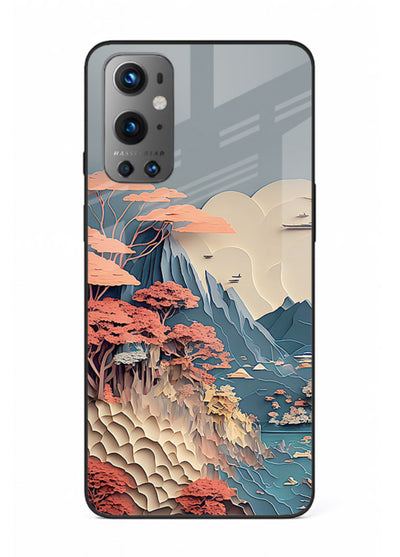 Coral Fantasy Hills surreal coral landscape artwork OnePlus 9 glass back cover