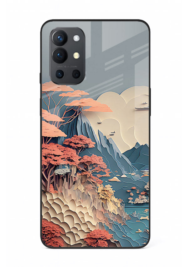 Coral Fantasy Hills surreal coral landscape artwork OnePlus 9R glass back cover