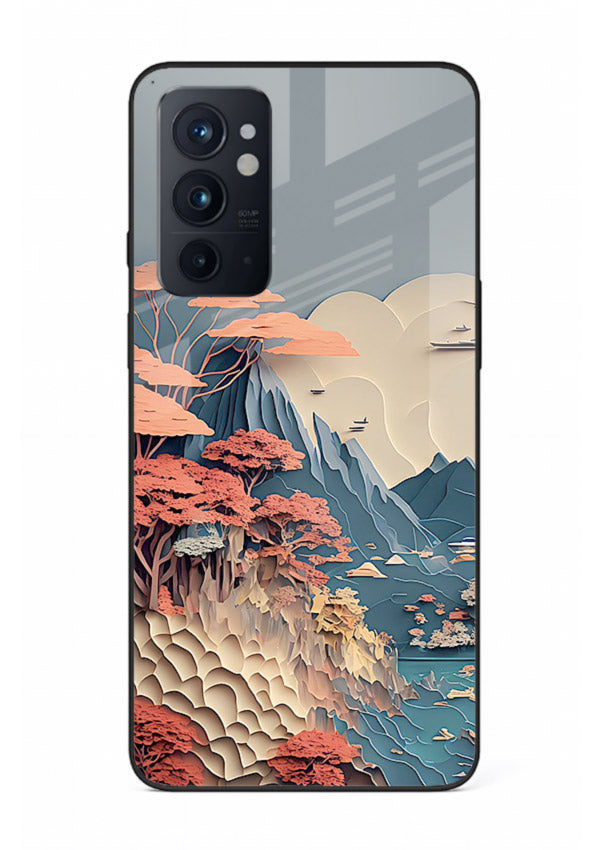 Coral Fantasy Hills surreal coral landscape artwork OnePlus 9RT glass back cover