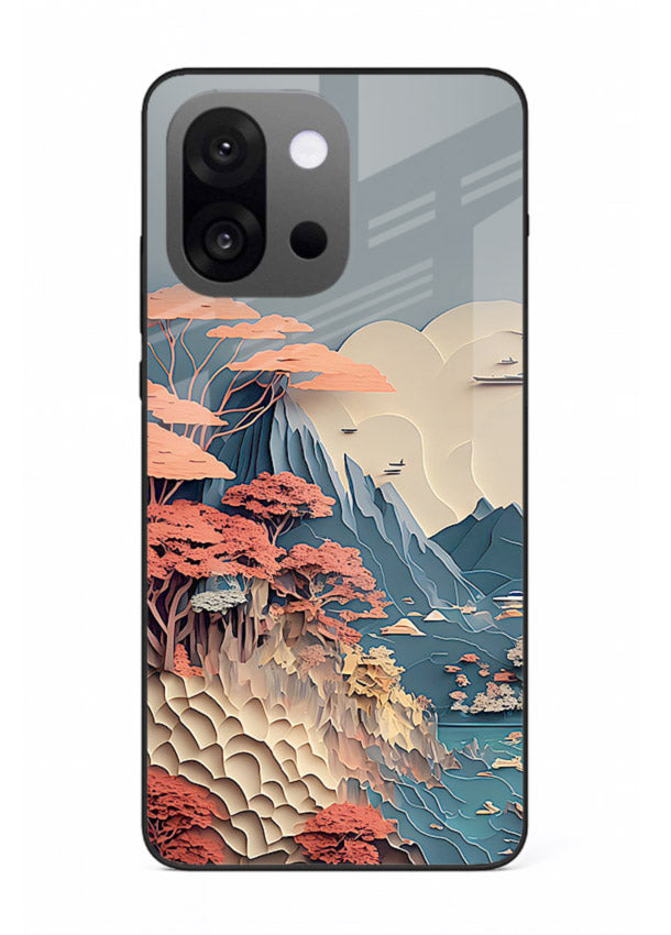 Coral Fantasy Hills surreal coral landscape artwork OnePlus 13s glass back cover