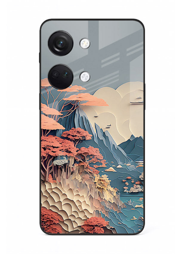 Coral Fantasy Hills surreal coral landscape artwork OnePlus Nord 3 glass back cover