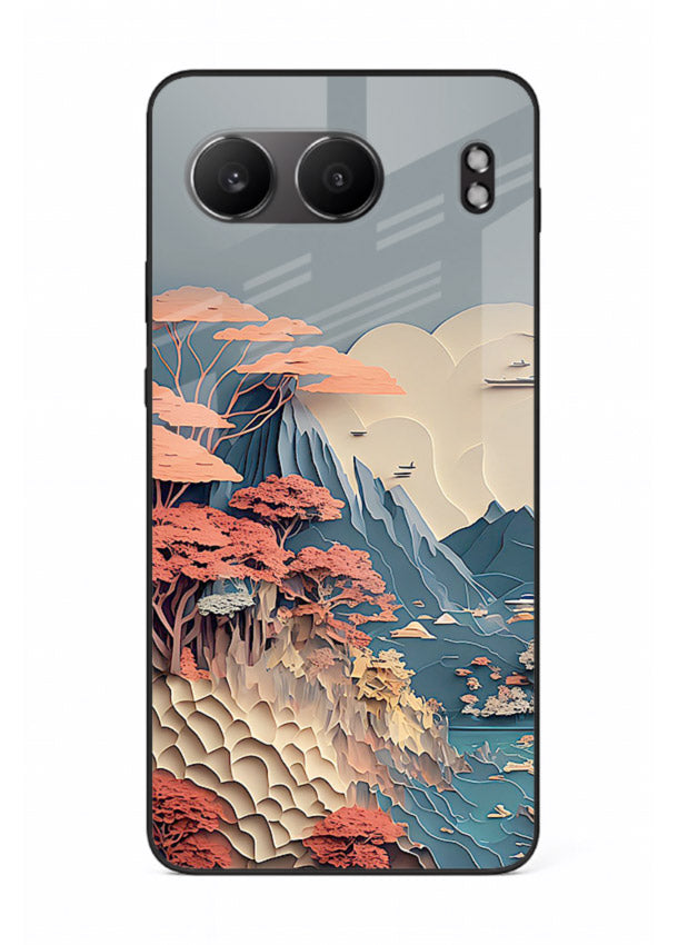 Coral Fantasy Hills surreal coral landscape artwork OnePlus Nord 4 glass back cover