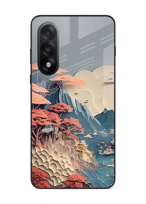 Coral Fantasy Hills surreal coral landscape artwork OnePlus Nord 5 glass back cover
