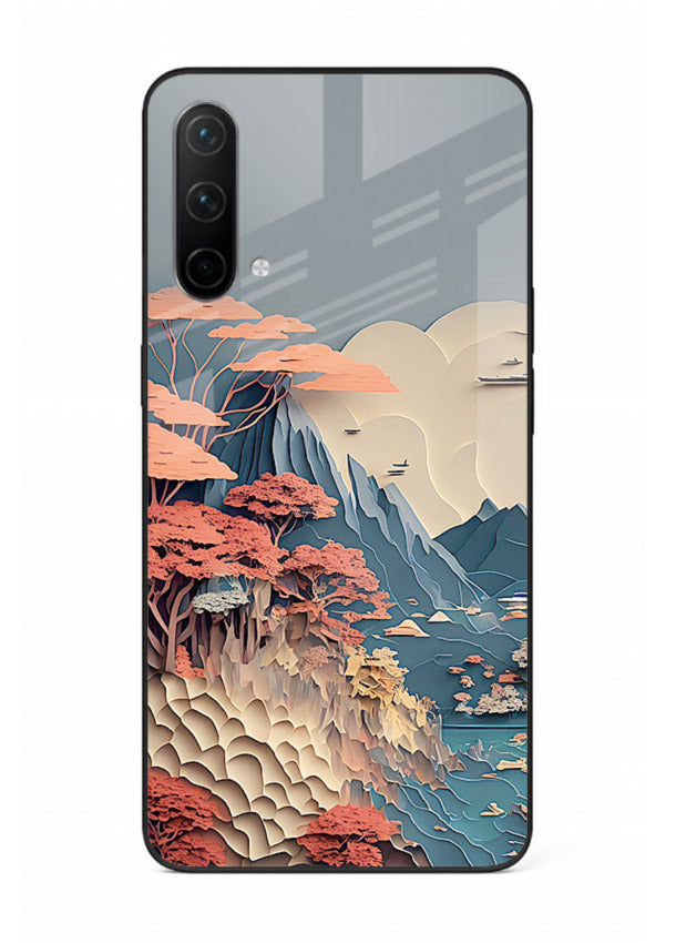 Coral Fantasy Hills surreal coral landscape artwork OnePlus Nord CE 5G glass back cover