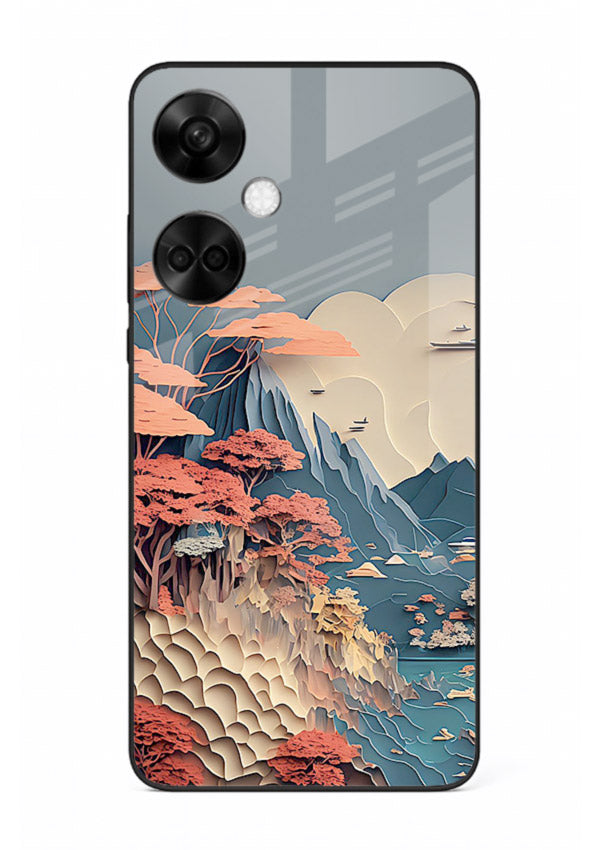 Coral Fantasy Hills surreal coral landscape artwork OnePlus Nord CE3 glass back cover