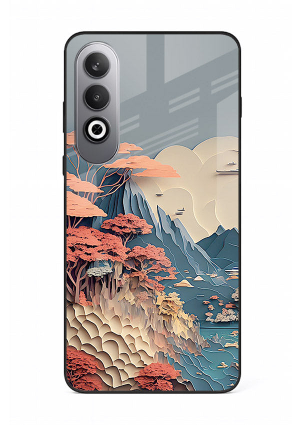 Coral Fantasy Hills surreal coral landscape artwork OnePlus Nord CE4 glass back cover