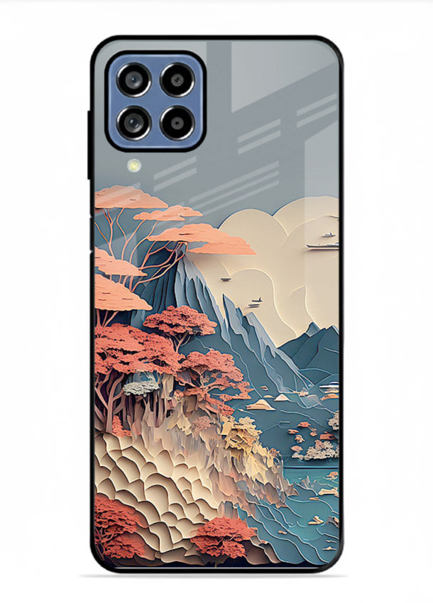 Coral Fantasy Hills surreal coral landscape artwork Samsung F12 5G glass back cover
