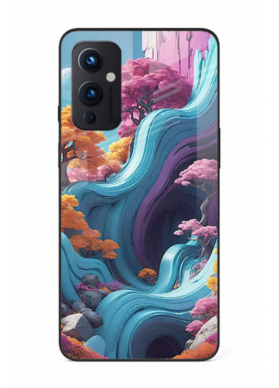Cosmic Flow Hills surreal cosmic landscape artwork OnePlus 9 Pro glass back cover