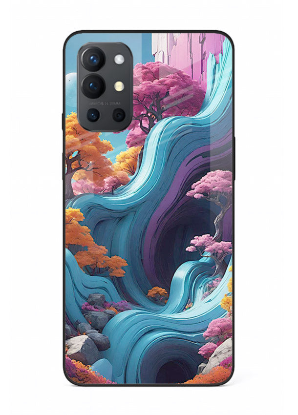Cosmic Flow Hills surreal cosmic landscape artwork OnePlus 9R glass back cover