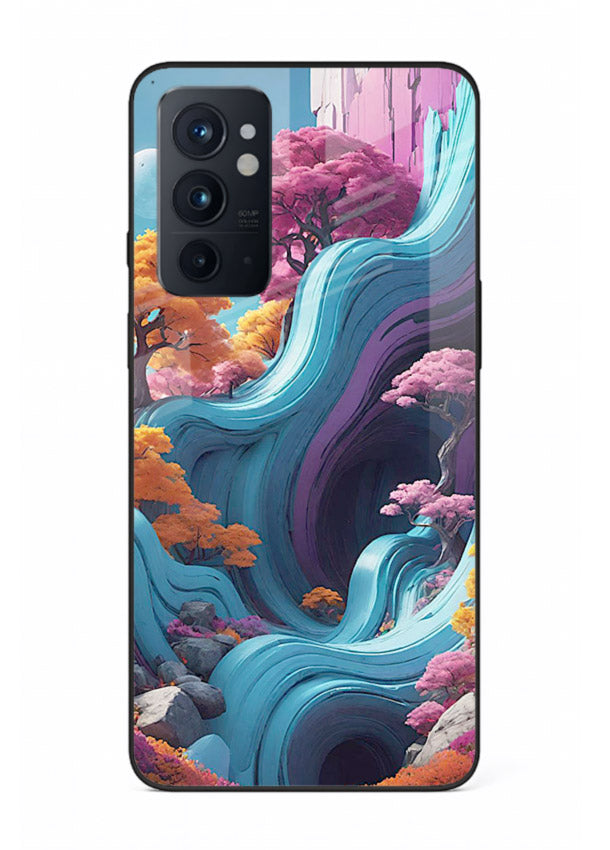 Cosmic Flow Hills surreal cosmic landscape artwork OnePlus 9RT glass back cover