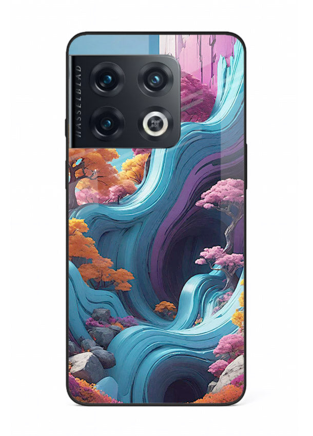 Cosmic Flow Hills surreal cosmic landscape artwork OnePlus 10 Pro glass back cover