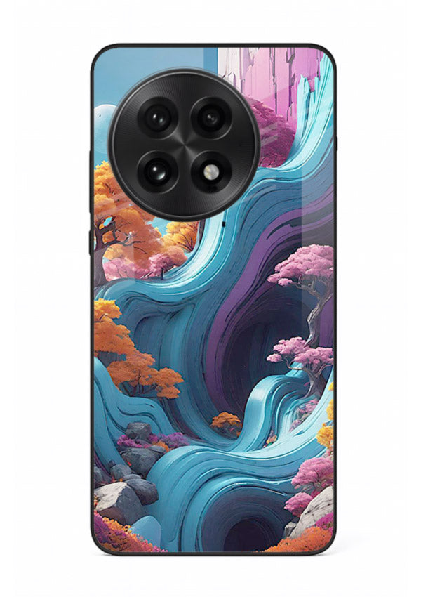 Cosmic Flow Hills surreal cosmic landscape artwork OnePlus 13R glass back cover