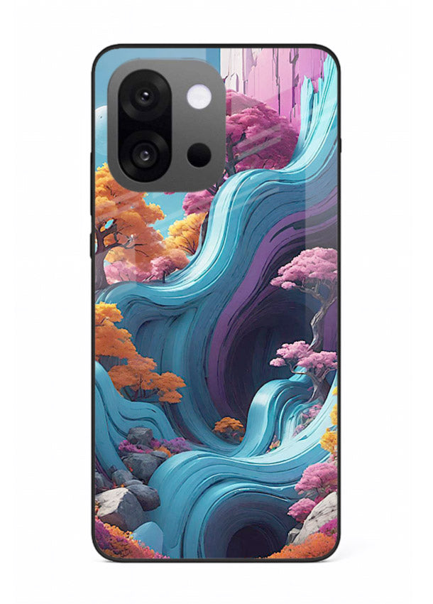 Cosmic Flow Hills surreal cosmic landscape artwork OnePlus 13s glass back cover