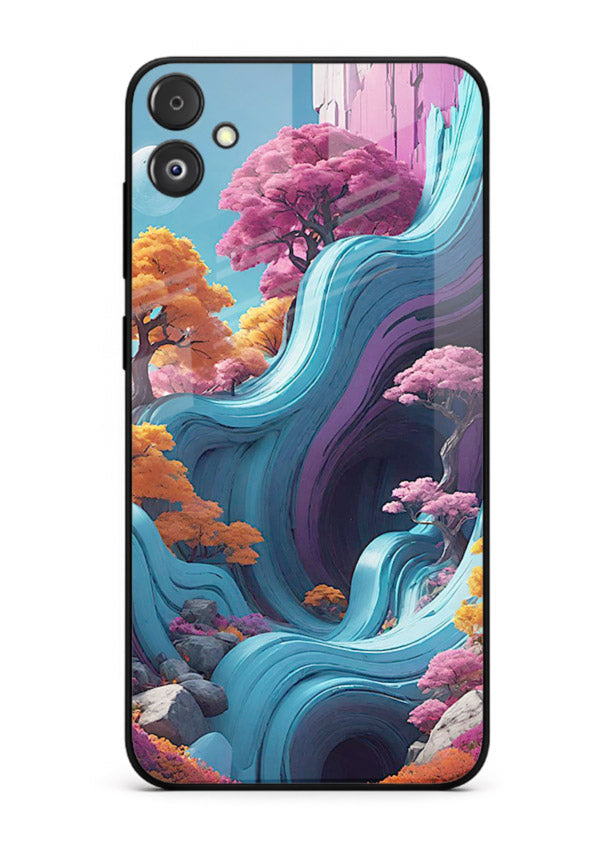 Cosmic Flow Hills surreal cosmic landscape artwork Samsung F04 5G glass back cover